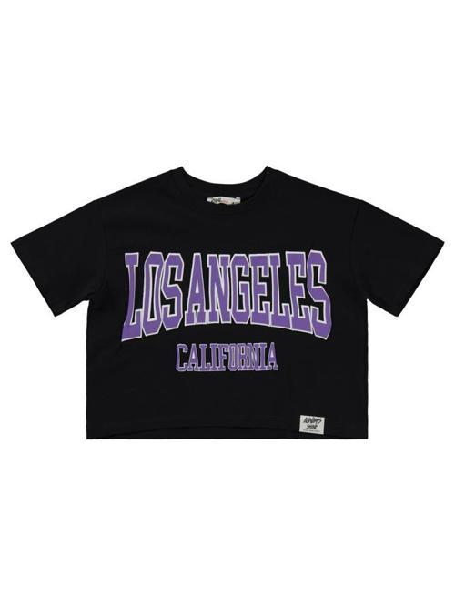 Los Angeles Baskılı 10-13 Yaş Tişört - Siyah12-13 Yaş