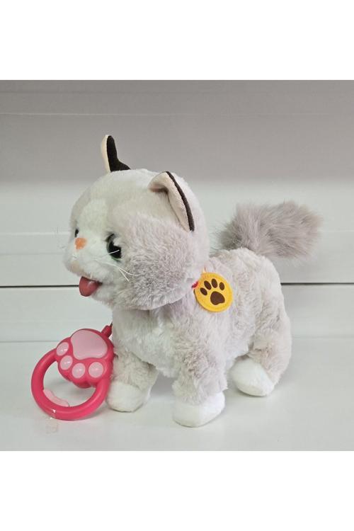 Sem Oyuncak Oyuncak Uzaktan Kumandalı Kedi Sesli Dil Çıkaran Ses Kayıt Edebilen Pelüş Peluş