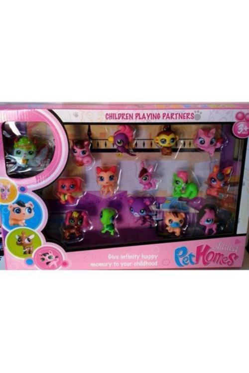 Anıloyuncak Minişler Oyuncak Miniş Figürler Petshops Ailesi 15 Figür Set