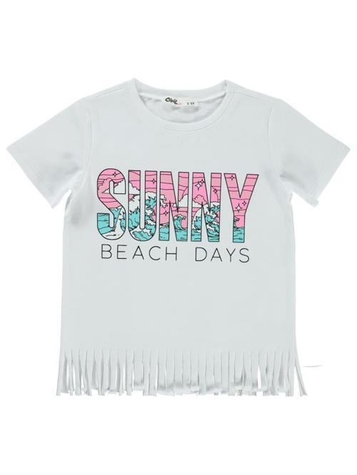 Sunny Baskılı 2-5 Yaş Tişört - Beyaz3-4 Yaş