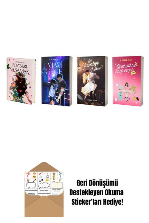 Artemis Yayınları K. Kübra Berk 4 Kitap Set + Okuma Sticker'Ları