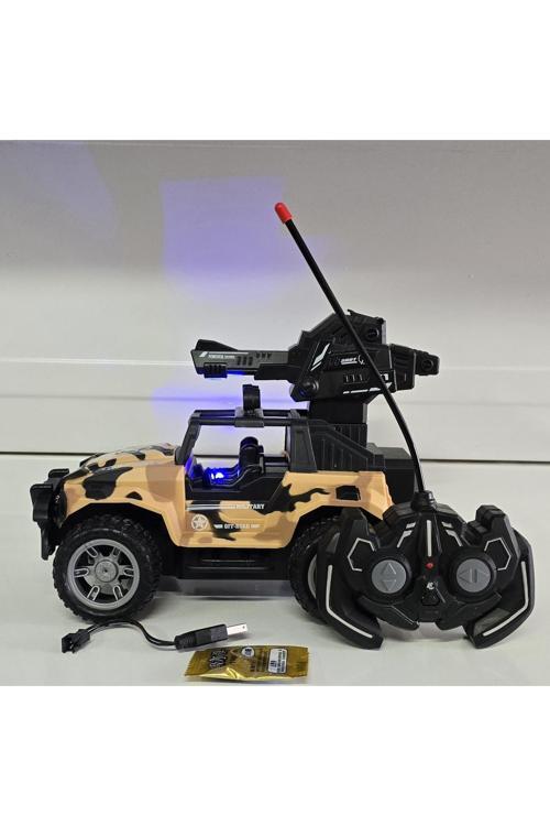 Sem Oyuncak Oyuncak Kumandalı Jeep Su Boncuğu Atan Şarjlı Işıklı Asker