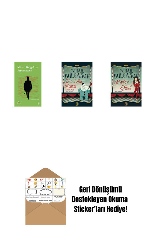 Everest Yayınları Everest Açıkhava 12 - Şeytanname + Teatral Bir Roman + Moliere Efendi + Okuma Sticker'Ları