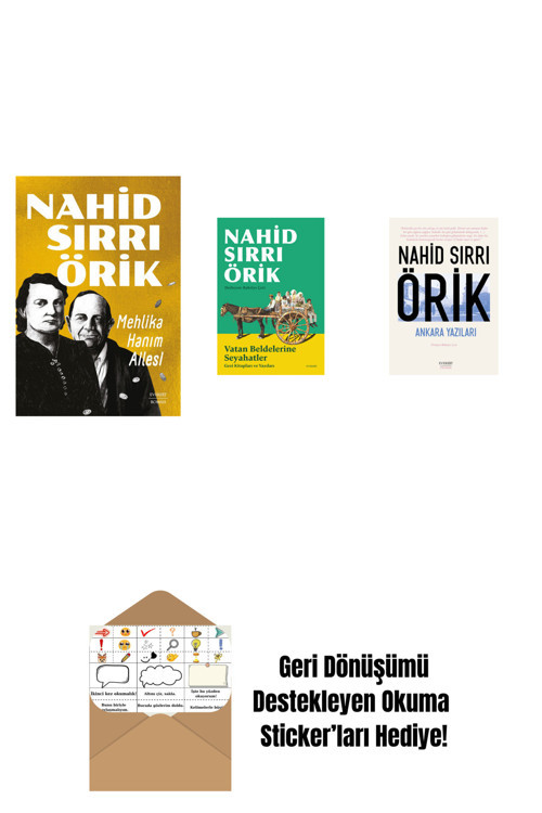 Everest Yayınları Mehlika Hanım Ailesi + Vatan Beldelerine Seyahatler + Ankara Yazıları + Okuma Sticker'Ları