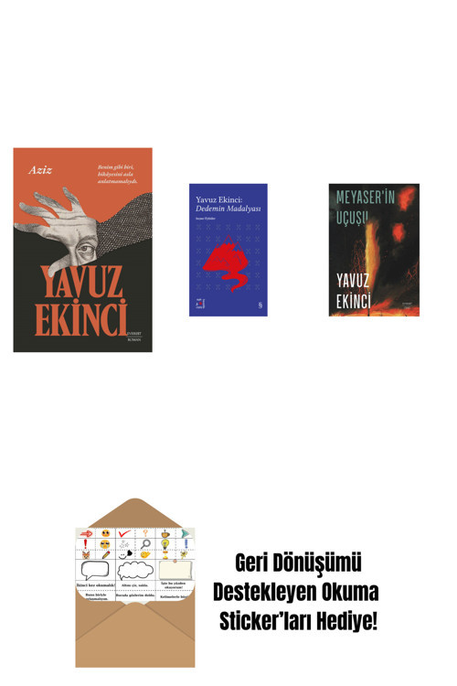 Everest Yayınları Aziz + Everest Açıkhava 39 - Dedemin Madalyası + Meyaser'İn Uçuşu + Okuma Sticker'Ları