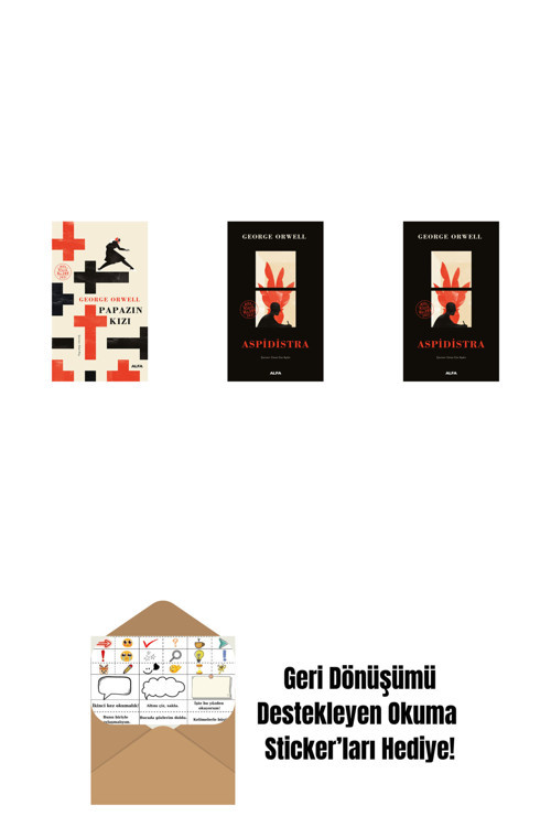 Alfa Yayıncılık Papazın Kızı ( Ciltli ) + Aspidistra + Aspidistra (Ciltli) + Okuma Sticker'Ları