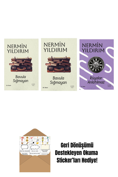 Everest Yayınları Bavula Sığmayan (Ciltli) + Bavula Sığmayan + Rüyalar Anlatılmaz + Okuma Sticker'Ları