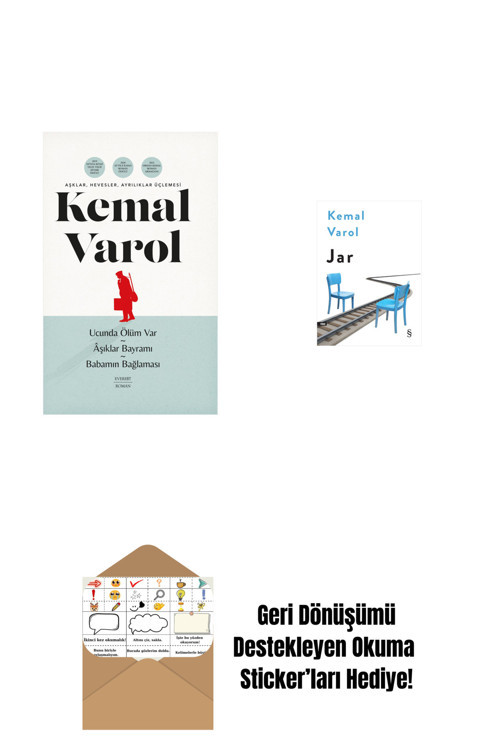 Everest Yayınları Aşklar, Hevesler, Ayrılıklar Üçlemesi (Ciltli) + Jar + Okuma Sticker'Ları