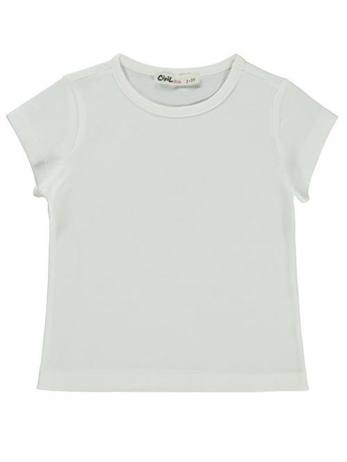 Basic 2-5 Yaş Tişört - Ekru5-6 Yaş