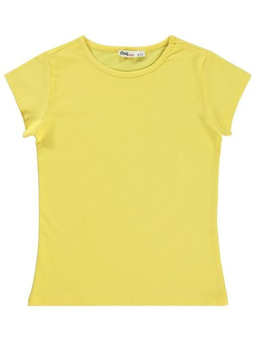 Basic 6-9 Yaş Tişört - Sarı7-8 Yaş