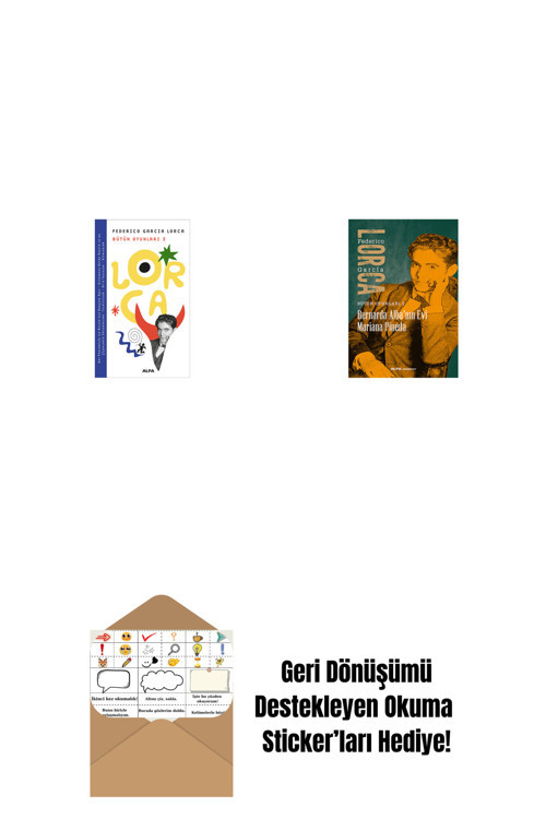 Alfa Yayıncılık Lorca Bütün Oyunları 3 + Bernarda Alba’Nın Evi Mariana Pineda + Okuma Sticker'Ları