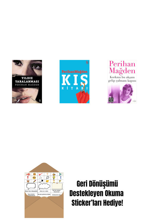 Everest Yayınları Yıldız Yaralanması + Kış Kitabı + Korkma Bu Akşam Gelip Çalmam Kapını + Okuma Sticker'Ları
