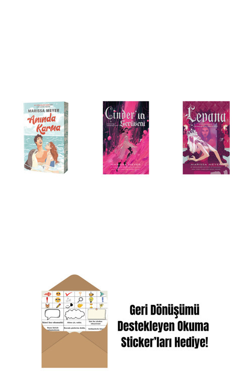 Artemis Yayınları Marissa Meyer 3 Kitap Set + Okuma Sticker'Ları