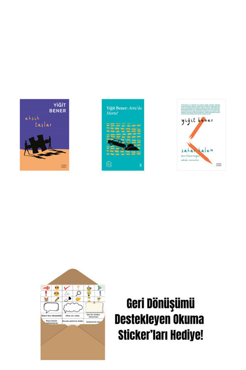 Everest Yayınları Eksik Taşlar + Everest Açıkhava 32 - Arta’Da Morto! + Sakar Kalem + Okuma Sticker'Ları