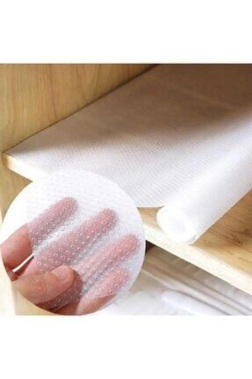 Sermat Sılver Eva Shelf Liner Şeffaf Kaydırmaz Raf Dolap Ve Çekmece Örtüsü 45 Cm X 10 Metre Royaleks