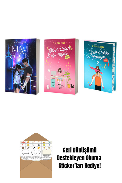 Artemis Yayınları K. Kübra Berk 3 Kitap Set + Okuma Sticker'Ları