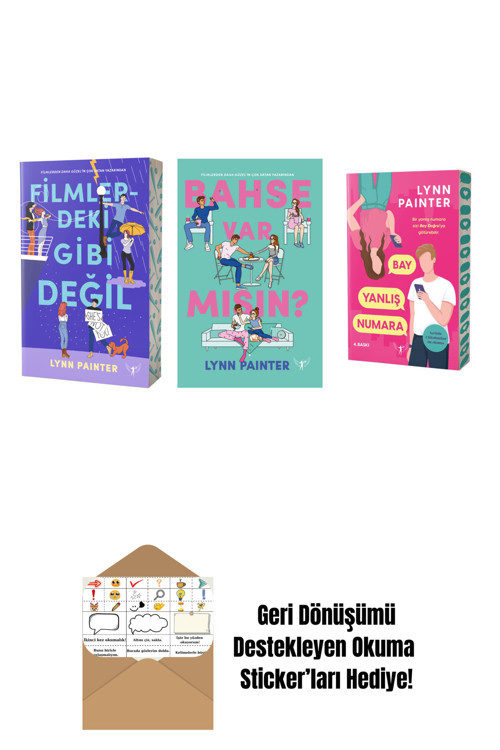 Artemis Yayınları Lynn Painter 3 Kitap Set + Okuma Sticker'Ları