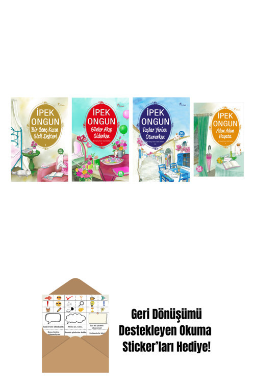 Artemis Yayınları İpek Ongun 4 Kitap Set + Okuma Sticker'Ları