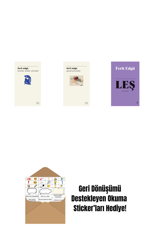 Alfa Yayıncılık Biçimler, Renkler, Sözcükler + Görsel Yolculuklar + Leş (Bez Ciltli) + Okuma Sticker'Ları