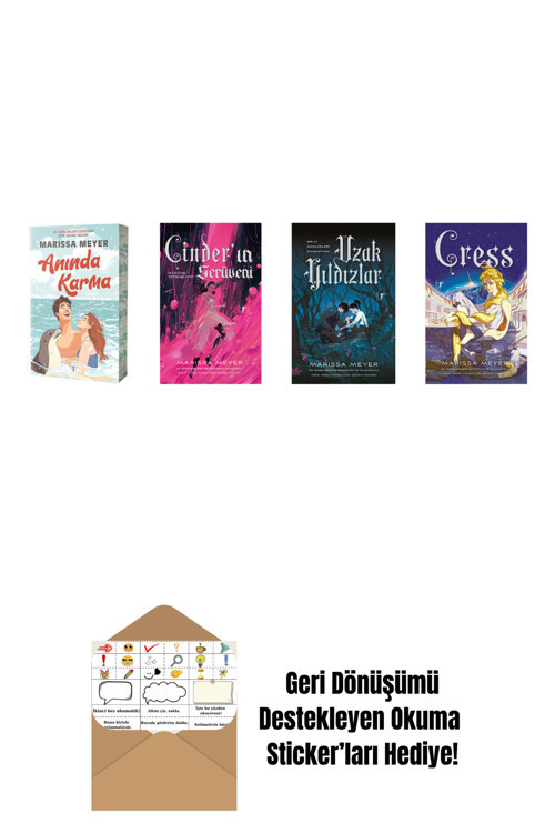 Artemis Yayınları Marissa Meyer 4 Kitap Set + Okuma Sticker'Ları