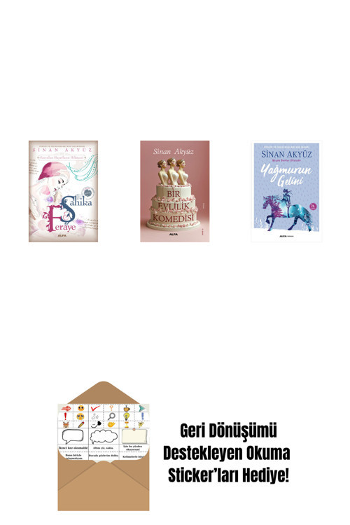 Alfa Yayıncılık Sinan Akyüz 3 Kitap Set + Okuma Sticker'Ları