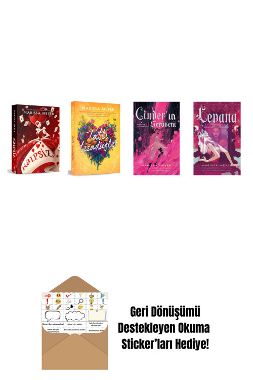 Artemis Yayınları Marissa Meyer 4 Kitap Set + Okuma Sticker'Ları