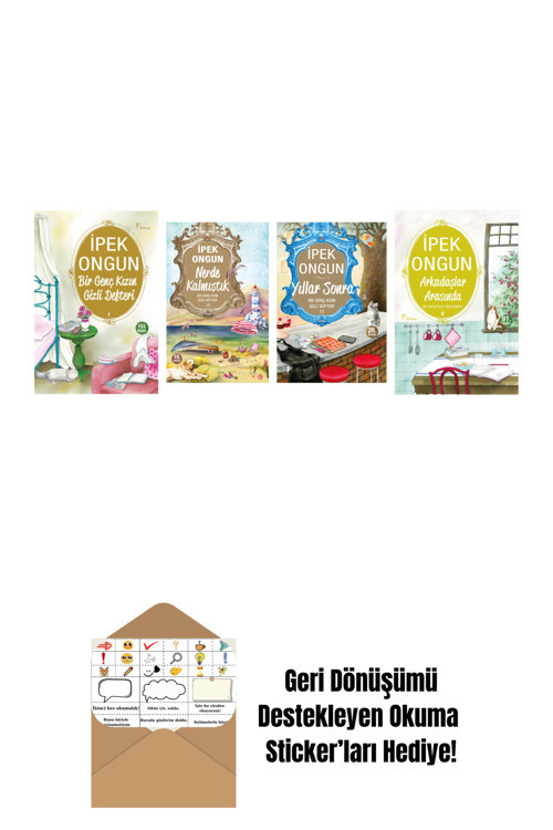 Artemis Yayınları İpek Ongun 4 Kitap Set + Okuma Sticker'Ları