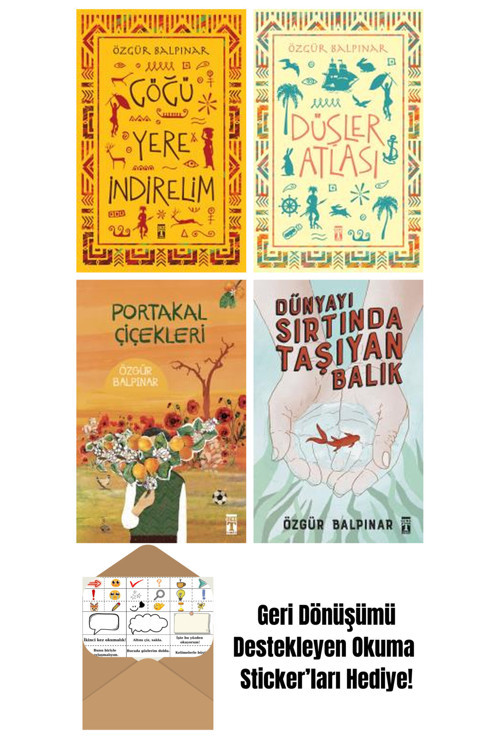 Timaş Yayınları Özgür Balpınar 4 Kitap Seti + Okuma Sticker'Ları
