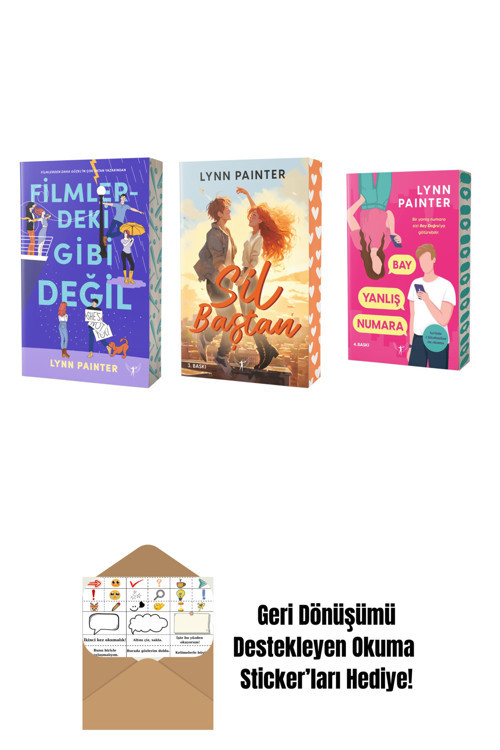 Artemis Yayınları Lynn Painter 3 Kitap Set + Okuma Sticker'Ları