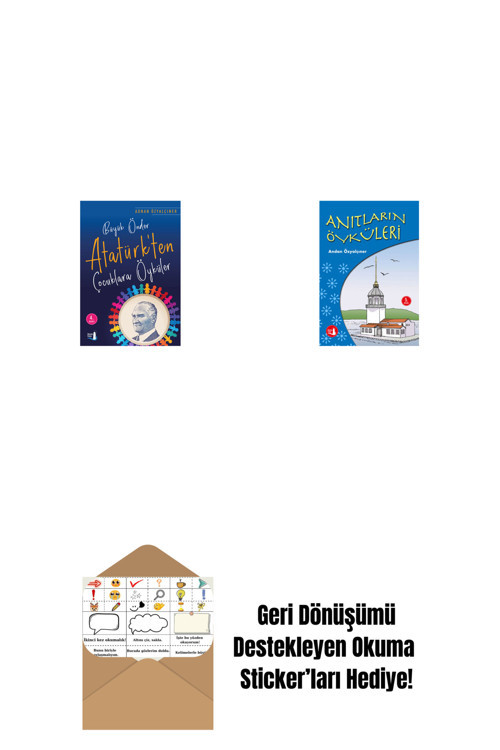 Alfa Yayıncılık Büyük Önder Atatürk’Ten Çocuklara Öyküler + Anıtların Öyküleri + Okuma Sticker'Ları
