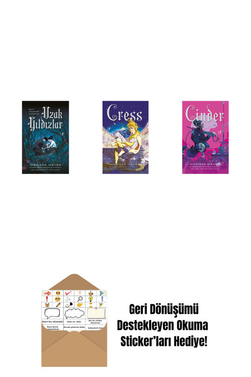 Artemis Yayınları Marissa Meyer 3 Kitap Set + Okuma Sticker'Ları