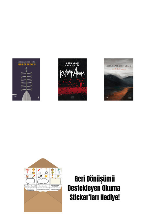 Everest Yayınları Yediler Teknesi + Kandan Adam + İlerde Hep Yalnız + Okuma Sticker'Ları