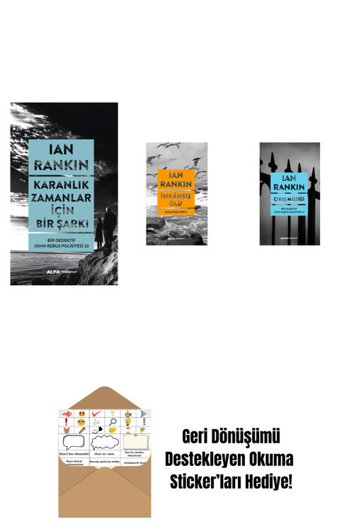 Alfa Yayıncılık Karanlık Zamanlar İçin Bir Şarkı + İmkânsız Ölü + Çıkış Müziği + Okuma Sticker'Ları