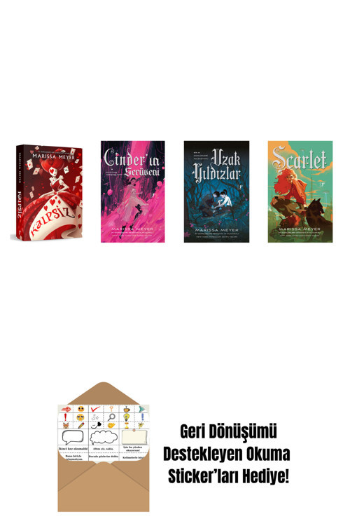 Artemis Yayınları Marissa Meyer 4 Kitap Set + Okuma Sticker'Ları