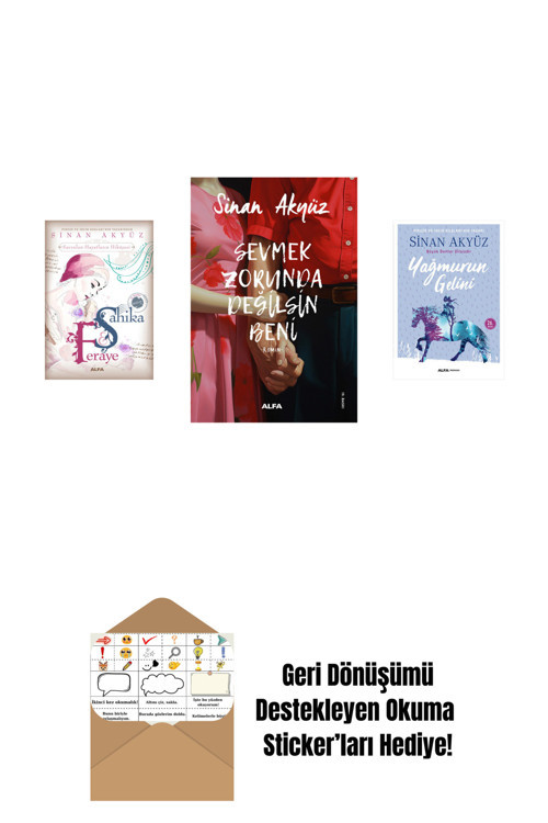 Alfa Yayıncılık Sinan Akyüz 3 Kitap Set + Okuma Sticker'Ları