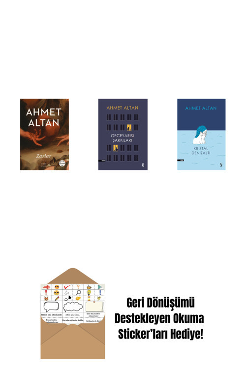 Everest Yayınları Zarlar + Geceyarısı Şarkıları + Kristal Denizaltı + Okuma Sticker'Ları