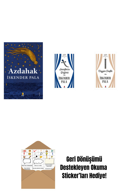 Alfa Yayıncılık Azdahak + Jennifer’In Düğünü (Ciltli) + Neyzen Tevfik (Ciltli) + Okuma Sticker'Ları