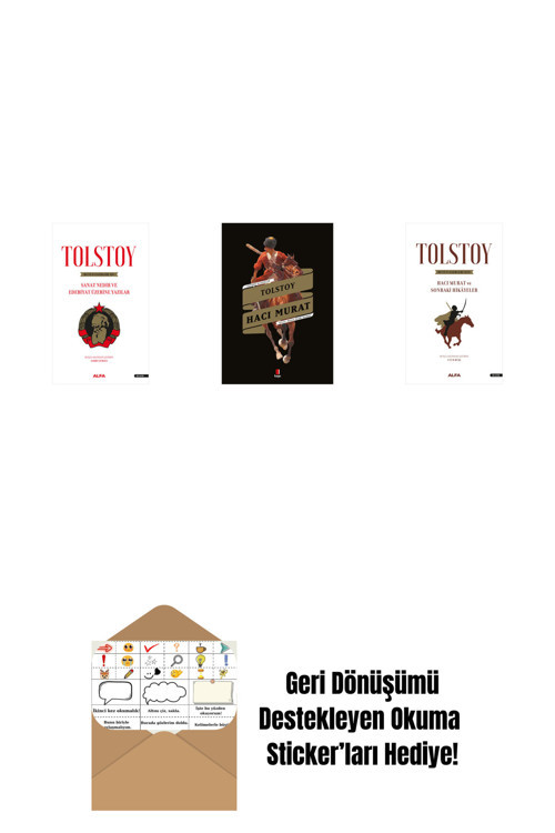 Alfa Yayıncılık Tolstoy Bütün Eserleri 15 + Hacı Murat + Tolstoy Bütün Eserleri 14 + Okuma Sticker'Ları