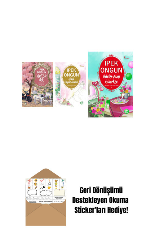 Artemis Yayınları İpek Ongun 3 Kitap Set + Okuma Sticker'Ları