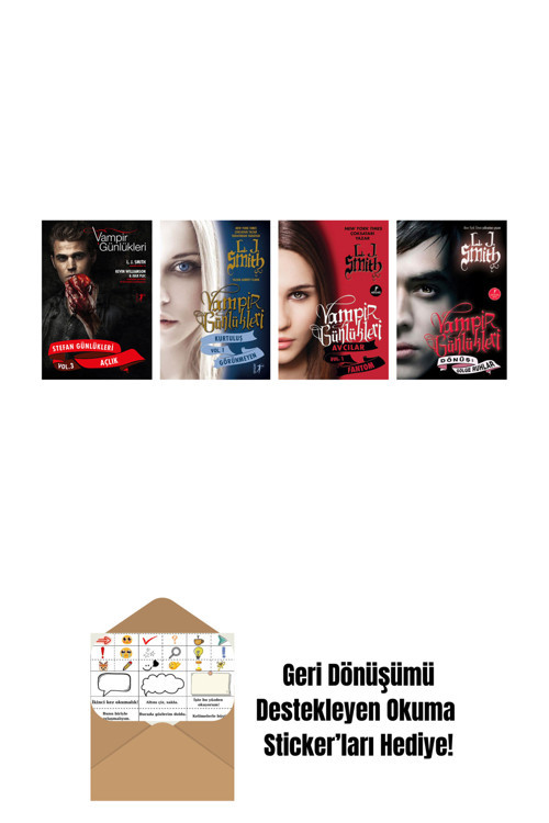 Artemis Yayınları L. J. Smith 4 Kitap Set + Okuma Sticker'Ları