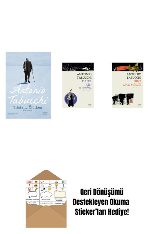 Everest Yayınları Tristano Ölürken + Isabel İçin Bir Mandala + Hint Gece Müziği + Okuma Sticker'Ları
