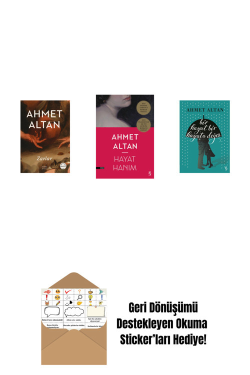 Everest Yayınları Zarlar + Hayat Hanım + Bir Hayat Bir Hayata Değer + Okuma Sticker'Ları