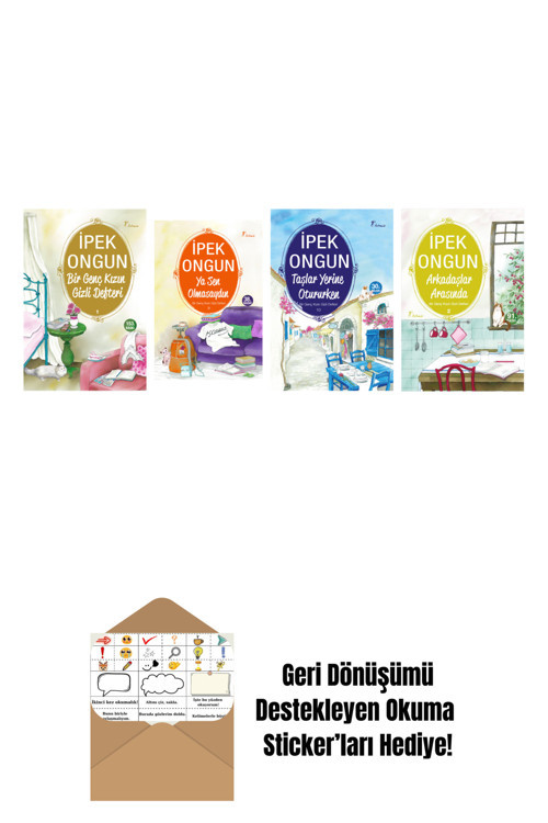 Artemis Yayınları İpek Ongun 4 Kitap Set + Okuma Sticker'Ları