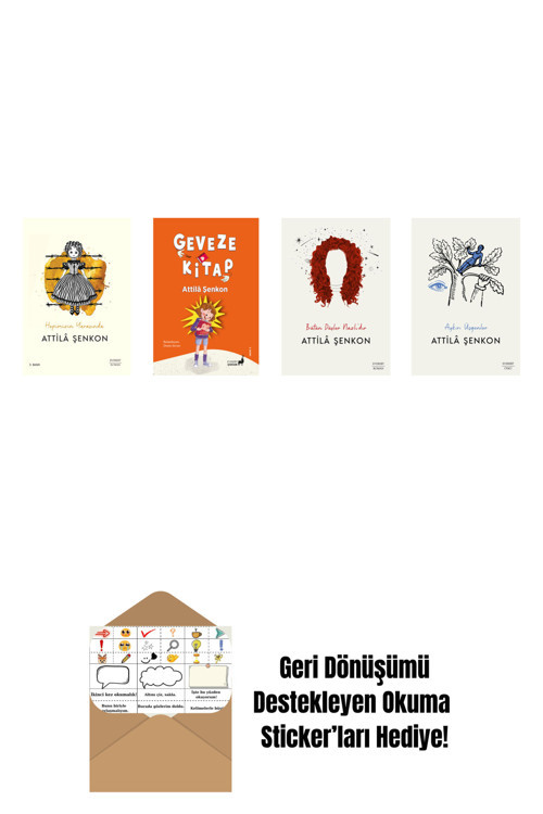 Everest Yayınları Attila Şenkon 4 Kitap Set + Okuma Sticker'Ları