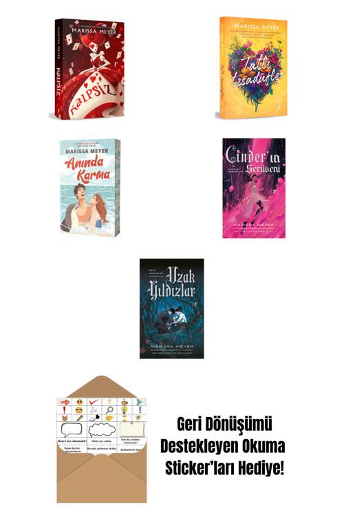 Artemis Yayınları Marissa Meyer 5 Kitap Set + Okuma Sticker'Ları