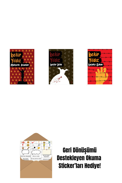Everest Yayınları Mahşerin İnsanları + Bozkır Gelini + Kaçakçı Şahan + Okuma Sticker'Ları