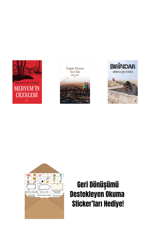 Everest Yayınları Meryem’İn Çiçekleri + Dağda Duman Yeri Yok + Bırindar + Okuma Sticker'Ları