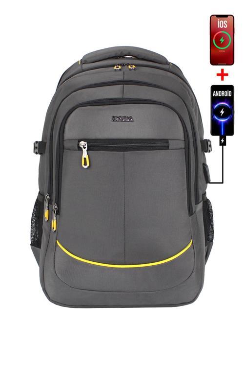 Dağcı Seyahat İŞ Ve Deprem Çantası 60 Litre Usb Type-C 15,6 16 17,3 İnç Ortopedik Su Geçirmez Kumaş