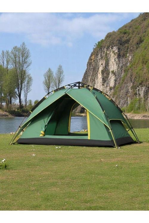 6 Kişilik Otomatik Kurulum Deprem Çift Katman Çadır Kamp Balık Ve Çocuk Çadırı 220cmx250cmx160cm