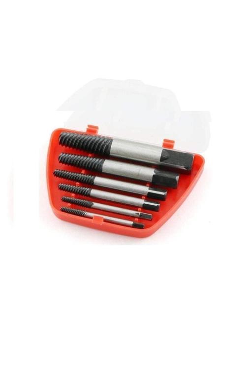 6 Parça Hasarlı Kırık Cıvata Vida Sökücü Kılavuz Çekme Seti